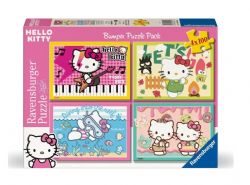 RAVENSBURGER CASSE-TÊTE 4 X 100 PIÈCES - HELLO KITTY #12004159